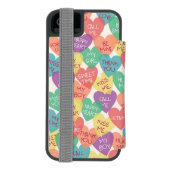 Achtergrond Liefde vorm Incipio iPhone Portemonnee Hoesje (Agenda Achterkant)