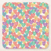 Achtergrond Liefde vorm Kartonnen Onderzetters (Voorkant)