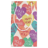 Achtergrond Liefde vorm Klein Cadeauzakje (Voorkant)