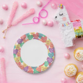 Achtergrond Liefde vorm Papieren Bordje (Feest)