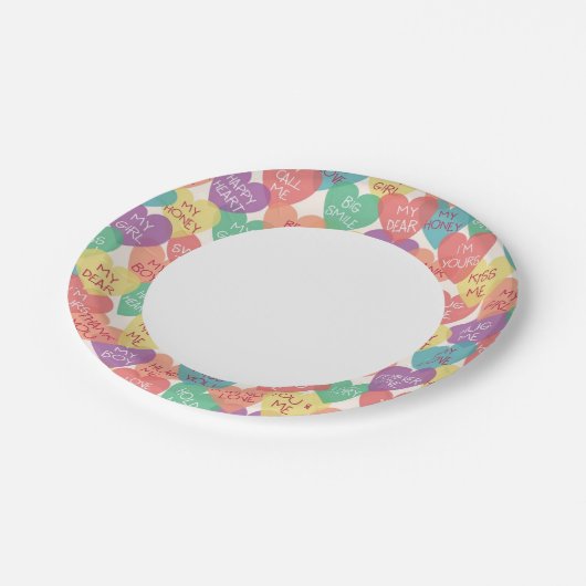 Achtergrond Liefde vorm Papieren Bordje (Gekanteld)