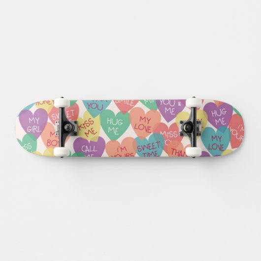 Achtergrond Liefde vorm Persoonlijk Skateboard (Horizontaal)