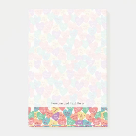 Achtergrond Liefde vorm Post-it® Notes (Voorkant)