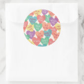 Achtergrond Liefde vorm Ronde Sticker (Tas)