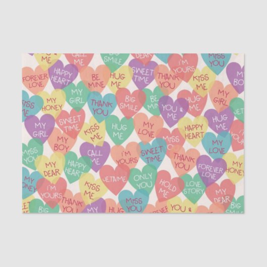 Achtergrond Liefde vorm Tissuepapier (Voorkant)