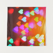 Achtergrond liefdesbokeh wandkleed (Voorkant (horizontaal))