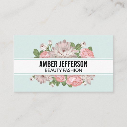 Achtergrond Lijst elegante ventilator Visitekaartje (Voorkant)