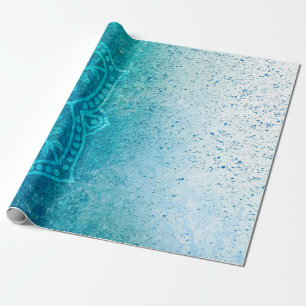 Achtergrond mandala grunge patroon cadeaupapier