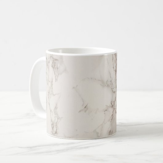 Achtergrond marmer koffiemok (Voorkant links)