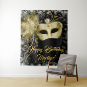 Achtergrond Masquerade Birthday Party Wandkleed (In situ)