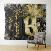 Achtergrond Masquerade Birthday Party Wandkleed (In Situ (horizontaal))