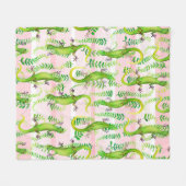 achtergrond met afbeelding van de waterverf van gr fleece deken (Voorkant (Horizontaal))
