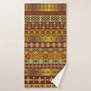 Achtergrond met Afrikaanse etnische motieven Badhanddoek