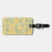 Achtergrond met anker, touwen bagagelabel (Voorkant horizontaal)