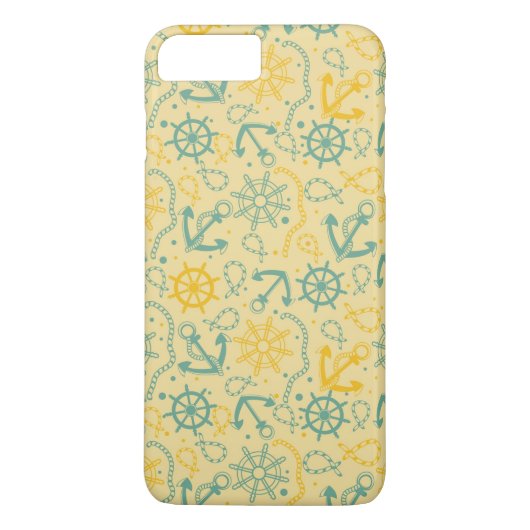 Achtergrond met anker, touwen Case-Mate iPhone case (Achterkant)
