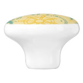 Achtergrond met anker, touwen keramische knop (Zijkant)