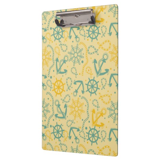 Achtergrond met anker, touwen klembord (Links)