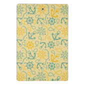 Achtergrond met anker, touwen mini klembord (Achterkant)