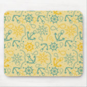 Achtergrond met anker, touwen muismat (Voorkant)