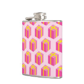 Achtergrond met cadeaus heupfles (Links)