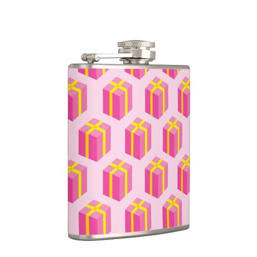 Achtergrond met cadeaus heupfles (Rechts)