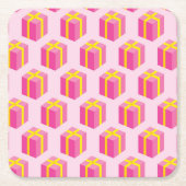 Achtergrond met cadeaus kartonnen onderzetters (Voorkant)