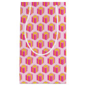 Achtergrond met cadeaus klein cadeauzakje (Voorkant)