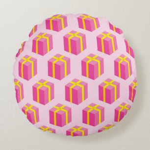 Achtergrond met cadeaus rond kussen