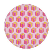 Achtergrond met cadeaus snijplank (Voorkant)