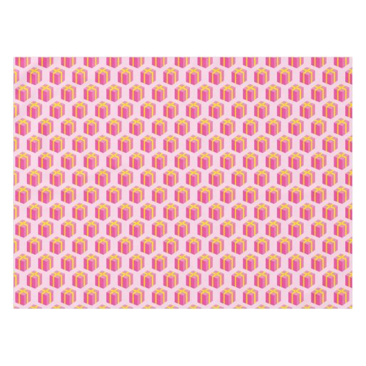 Achtergrond met cadeaus tafelkleed (Voorkant (Horizontaal))