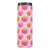 Achtergrond met cadeaus thermosbeker (Achterkant)