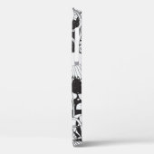  achtergrond met decoratieve bloemen en bir Case-Mate iPhone case (Achterkant / Links)