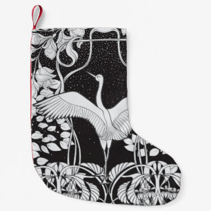 achtergrond met decoratieve bloemen en bir kleine kerstsok