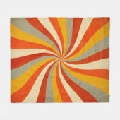 Achtergrond met draaiende achtergrond, retr fleece deken (Voorkant (Horizontaal))