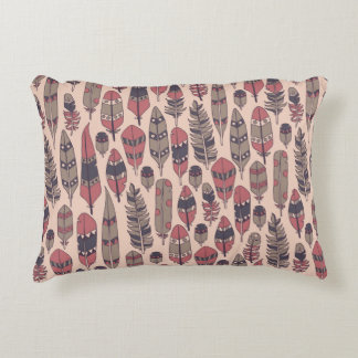 achtergrond met gekleurde abstracte veren accent kussen