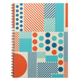 Achtergrond met geometrievormen, modern kunstvlak notitieboek