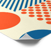 Achtergrond met geometrievormen, modern kunstvlak poster (Hoek)