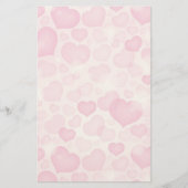 Achtergrond met hart briefpapier (Voorkant)