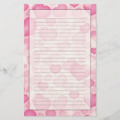 Achtergrond met hart briefpapier (Voorkant)