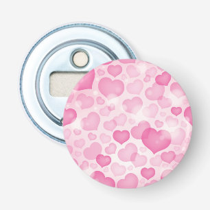 Achtergrond met hart button flesopener