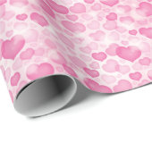 Achtergrond met hart cadeaupapier (Rol Hoek)