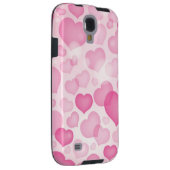 Achtergrond met hart Case-Mate samsung galaxy hoesje (Back/Rechts)