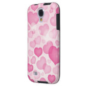 Achtergrond met hart Case-Mate samsung galaxy hoesje (Achterkant Links)