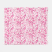 Achtergrond met hart fleece deken (Voorkant (Horizontaal))