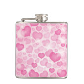 Achtergrond met hart heupfles (Voorkant)