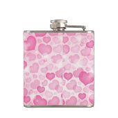 Achtergrond met hart heupfles (Achterkant)