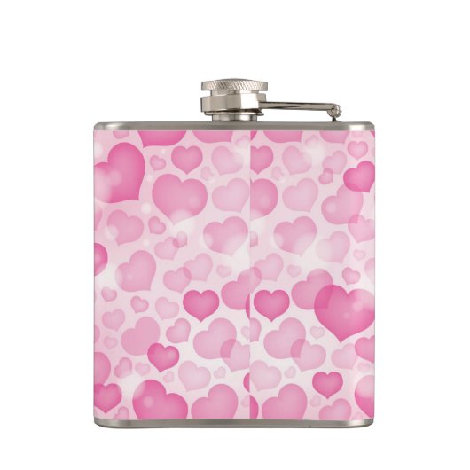 Achtergrond met hart heupfles (Achterkant)