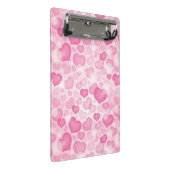 Achtergrond met hart mini klembord (Schuin)