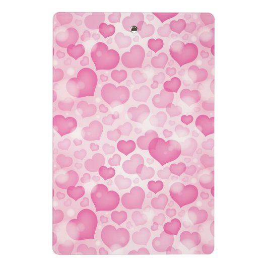 Achtergrond met hart mini klembord (Achterkant)