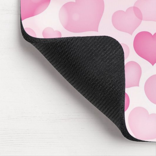 Achtergrond met hart muismat (Hoek)